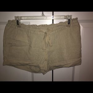 Old navy tan linen shorts